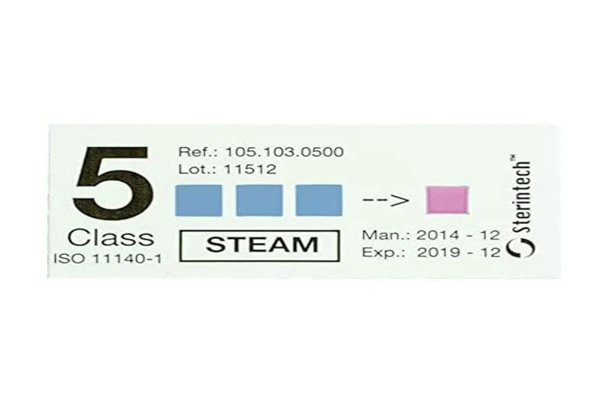 Gima 35953 Indicatore di Sterilizzazione a Vapore Tipo, Type 5, Confezione da 500
