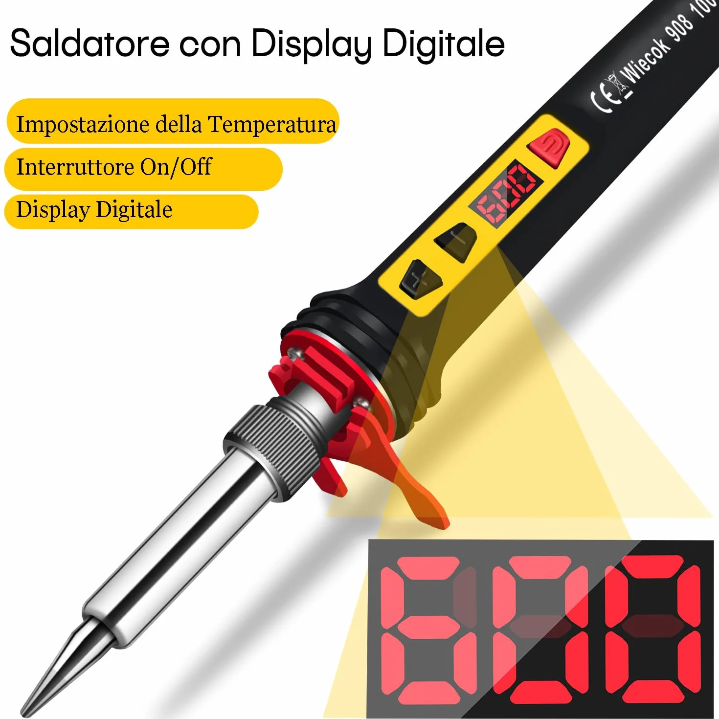 Set Saldatura Punte Inserti Filettati Rivetti M2 M3 M4 M5 M6 M8 130 Pezzi 100W LED