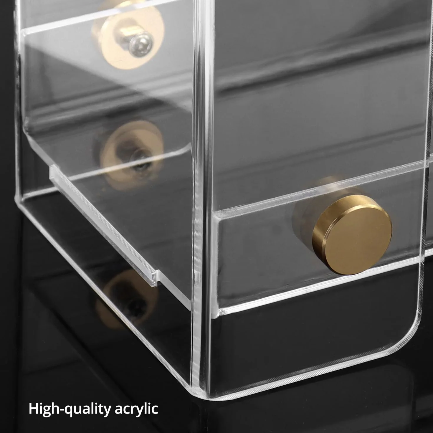 QWORK Porta Asciugamani di Carta Acrilica Trasparente per Cucina Bagno