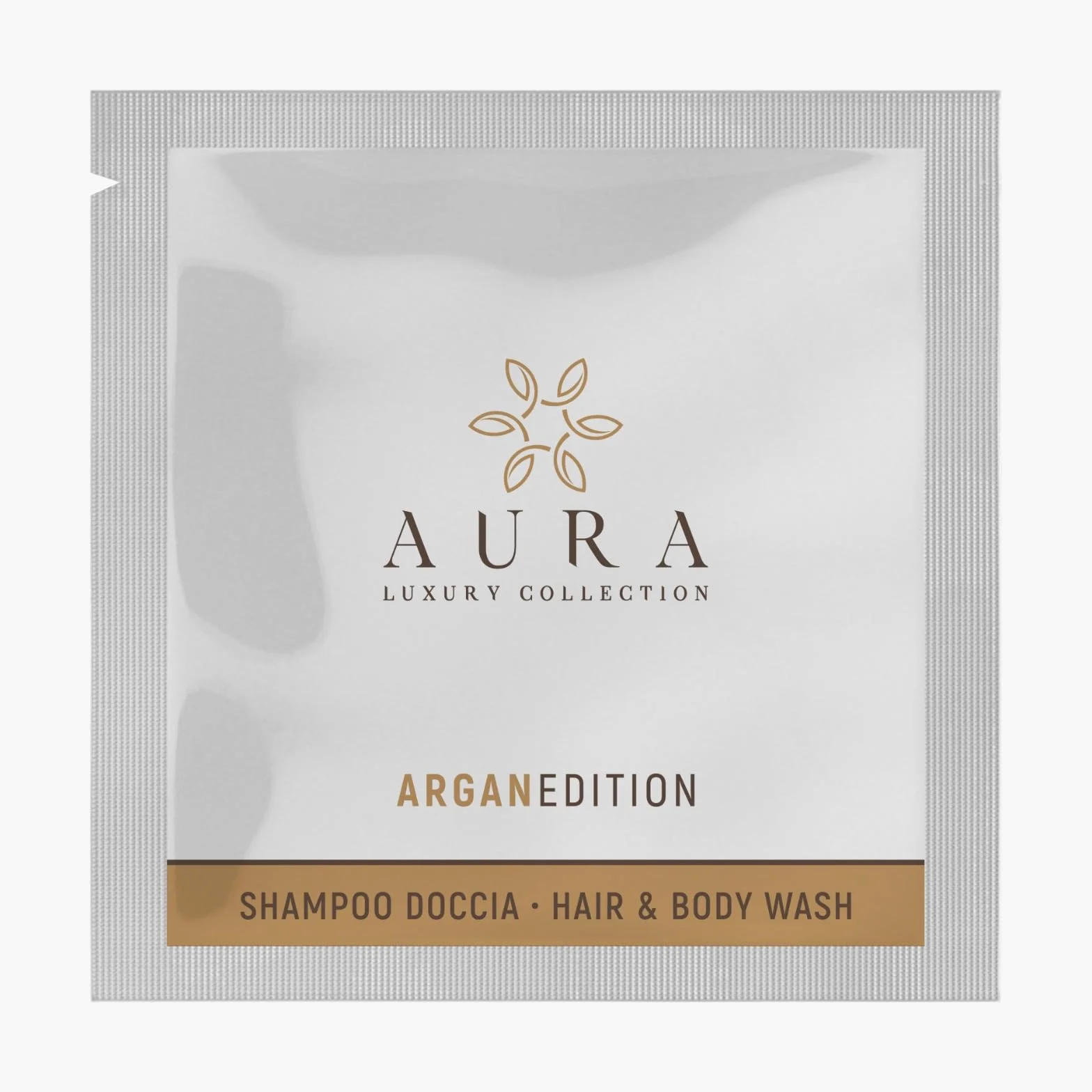 Aura Luxury Collection Kit 200 bustine doccia-shampoo 10ml Argan bianco delicato