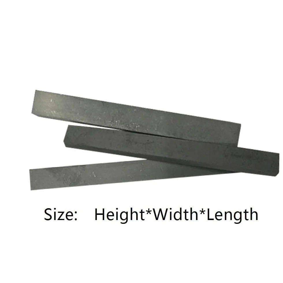 Barre rettangolari in carburo di tungsteno for edilizia, barre in acciaio al tungsteno resistenti for frese 1 pz.(4x8x200mm)