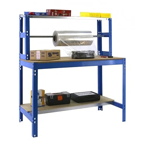 Banco de trabajo BT4 galva/madera 144,5x91x76cm