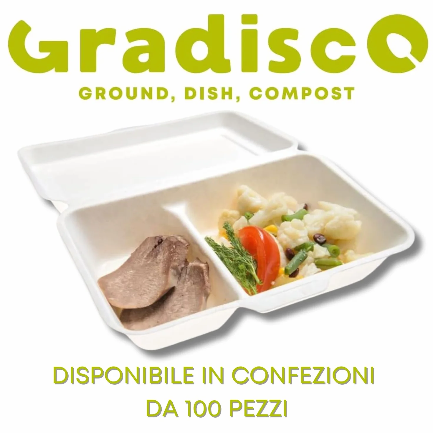 Contenitori Hamburger Patatine Bagassa Biodegradabili 100 Pezzi Burger Box Take Away