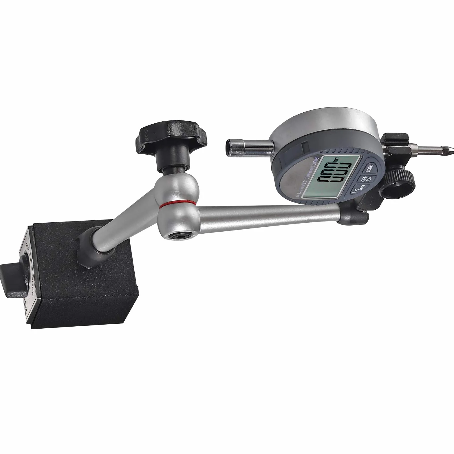 AUTOUTLET Comparatore con Base Magnetico per Indicatore Quadrante Digitale,Trazione Massima 176 Libbre/80 KG,Supporto Universale del Comparatore,Braccio Rregolabile,Interruttore ON/OFF