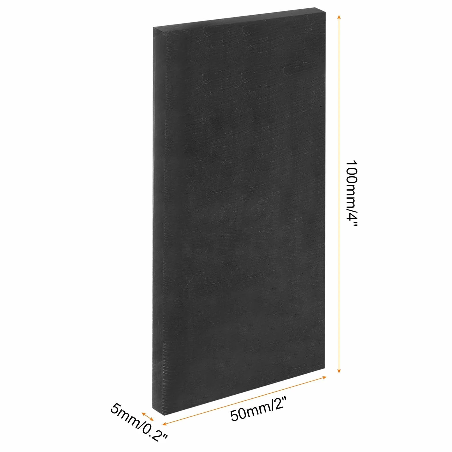 QUARKZMAN Piastra rettangolare in grafite 100x50x5mm 5 pezzi per fusione