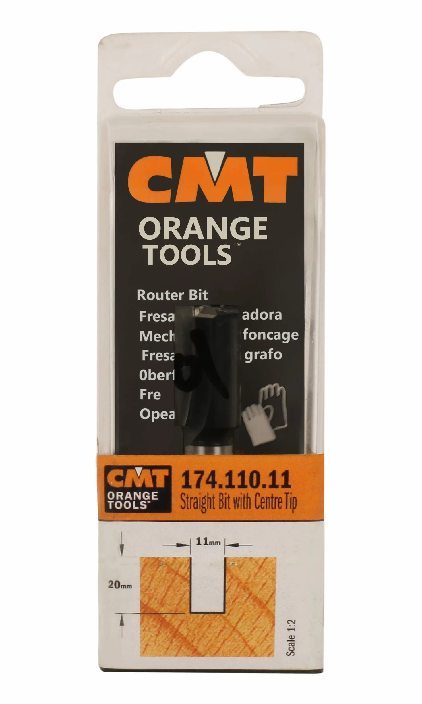 CMT 177.100.11 - FRESA TAGLI DIRITTI Z2+1 HW S=12x45 D=10x35x90 DX
