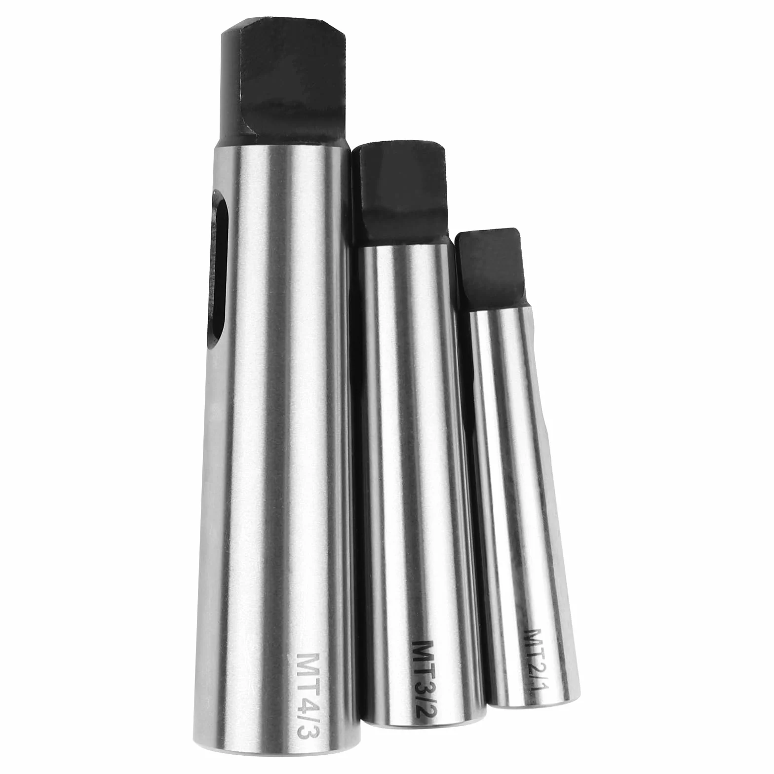 LALAGO 3Pcs Cono Morse Drill manicotto di riduzione Adattatore per tornio fresatura (MT1 a MT2, MT2 a MT3, MT3 a MT4)