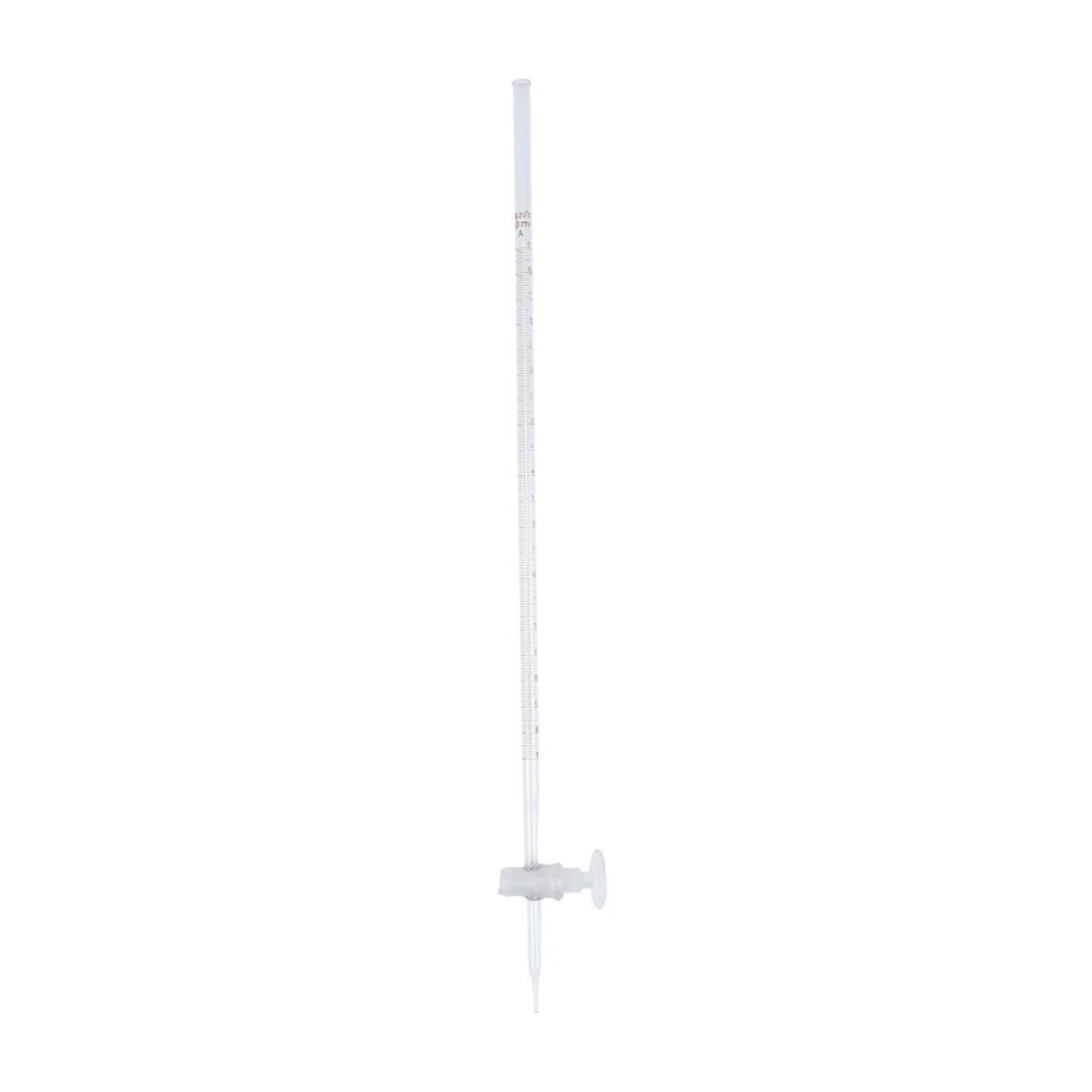ULTECHNOVO Buretta Acida Buretta In Vetro Borosilicato Buretta Acida In Vetro A Canna Dritta Strumento In Vetro Da Laboratorio Con Rubinetto A Chiave In Ptfe (Trasparente 10 Ml)
