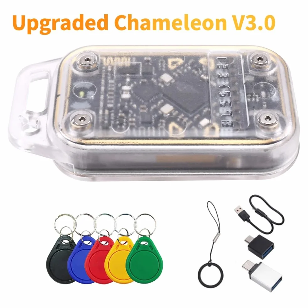 ISTOVO Lettore di Chip Intelligenti RFID Chameleon V3.0 + Emulatore di Smart Card 5XUID 125K 13,56M ID IC Tag NFC Read Writer
