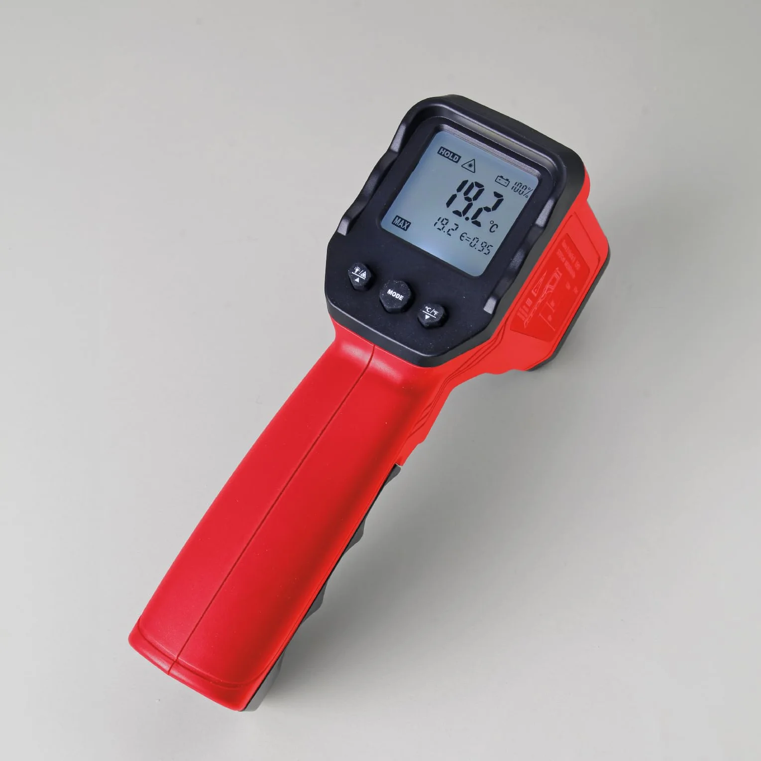 Valex Termometro Digitale a Infrarossi -50°C +550°C 12:1 Display Retroilluminato