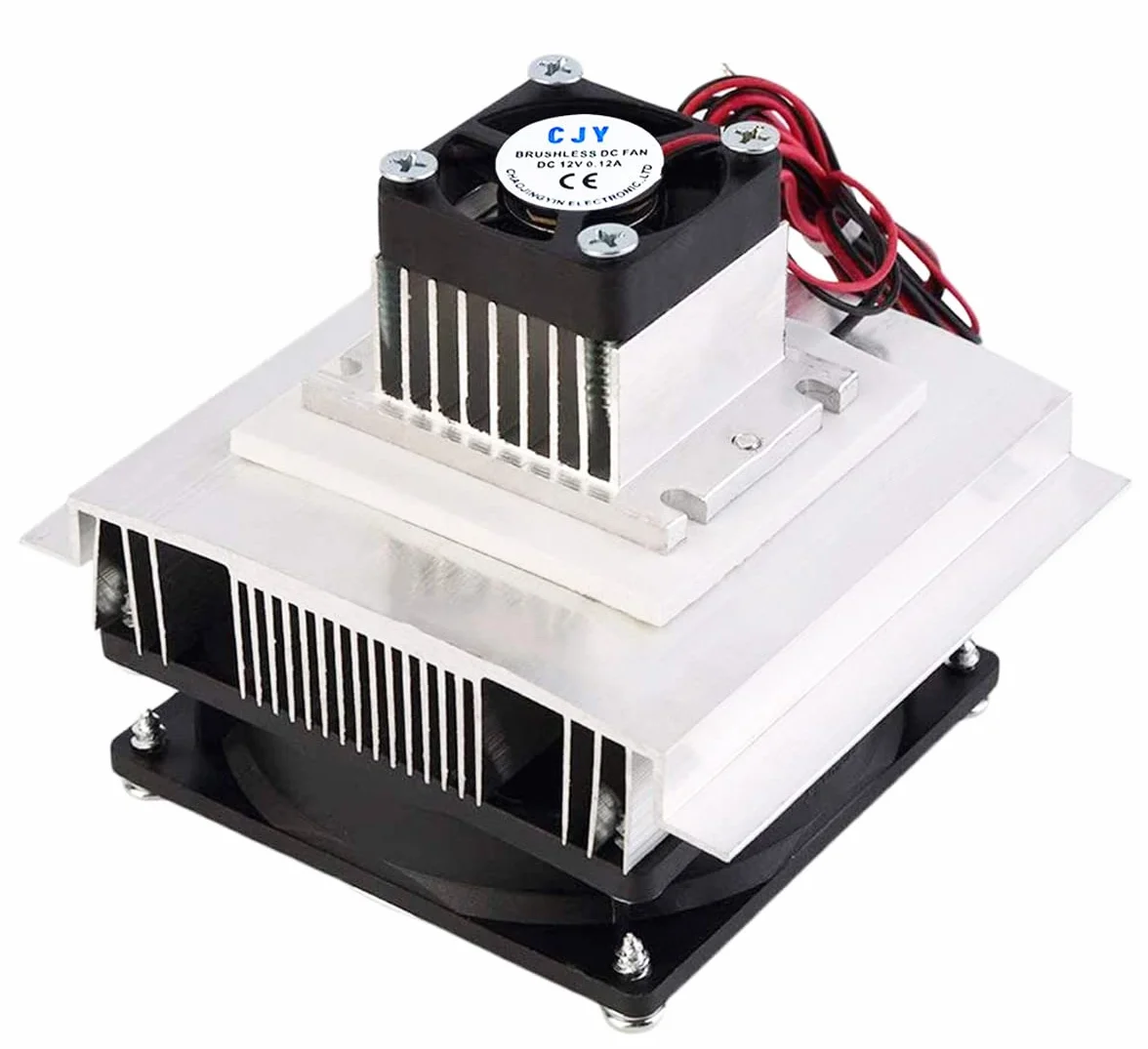 DC 12 V FAI DA TE Termoelettrico Peltier Refrigerazione Sistema di Raffreddamento Kit Semiconduttore Cooler Dissipatore di Calore Conduzione Modulo Frigo Mini Condizionatore D'aria