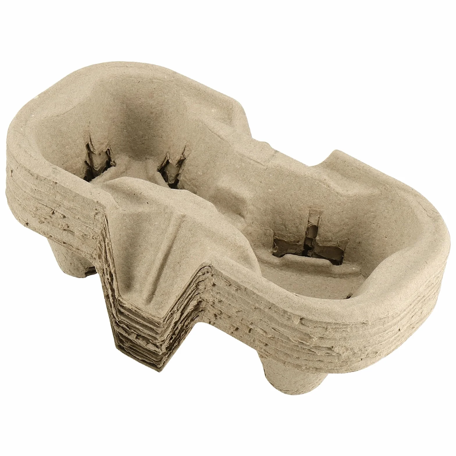 KEILEOHO 100 portabicchieri in fibra di cellulosa, 22 x 11 x 4,5 cm