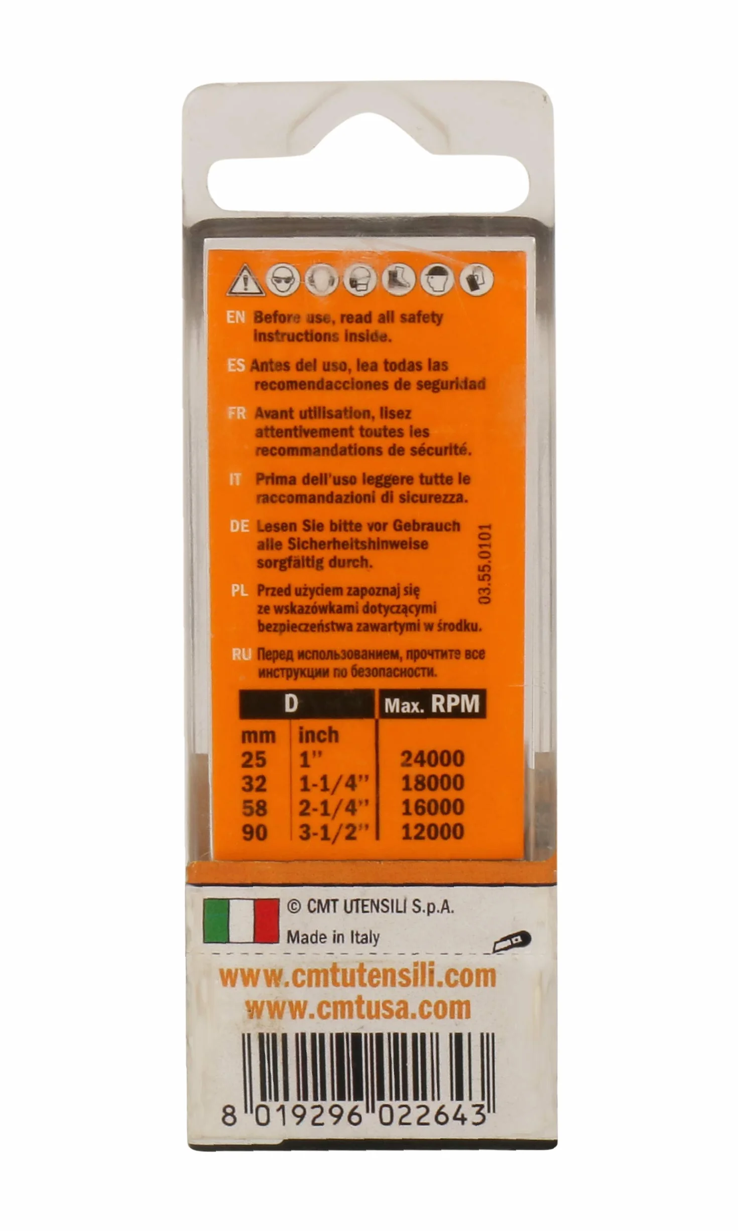 CMT 177.100.11 - FRESA TAGLI DIRITTI Z2+1 HW S=12x45 D=10x35x90 DX