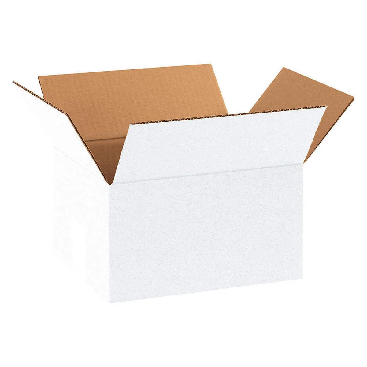 Imballaggi Point - Scatole cartone bianche - un'onda - 55 x 40 x 30 cm - Scatoloni per imballaggio per Spedizione e Trasloco - Protettive, Robusti e Resistenti. - Set da 10