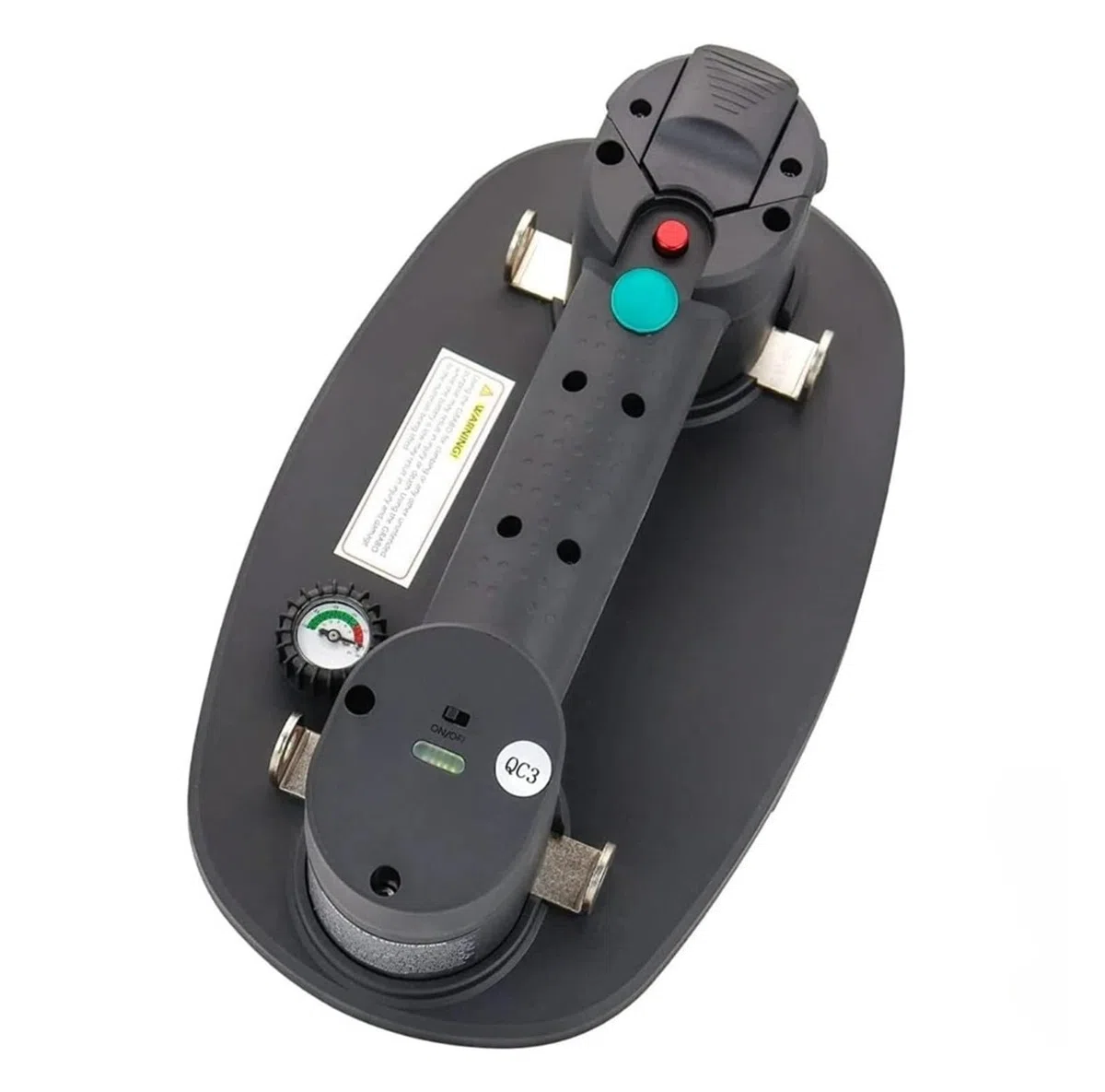 Ventosa de vacío eléctrica con capacidad de carga máxima de 375 lb, herramienta de elevación Industrial de Alta resistencia con sello para Granito y baldosas, fácil de usar.