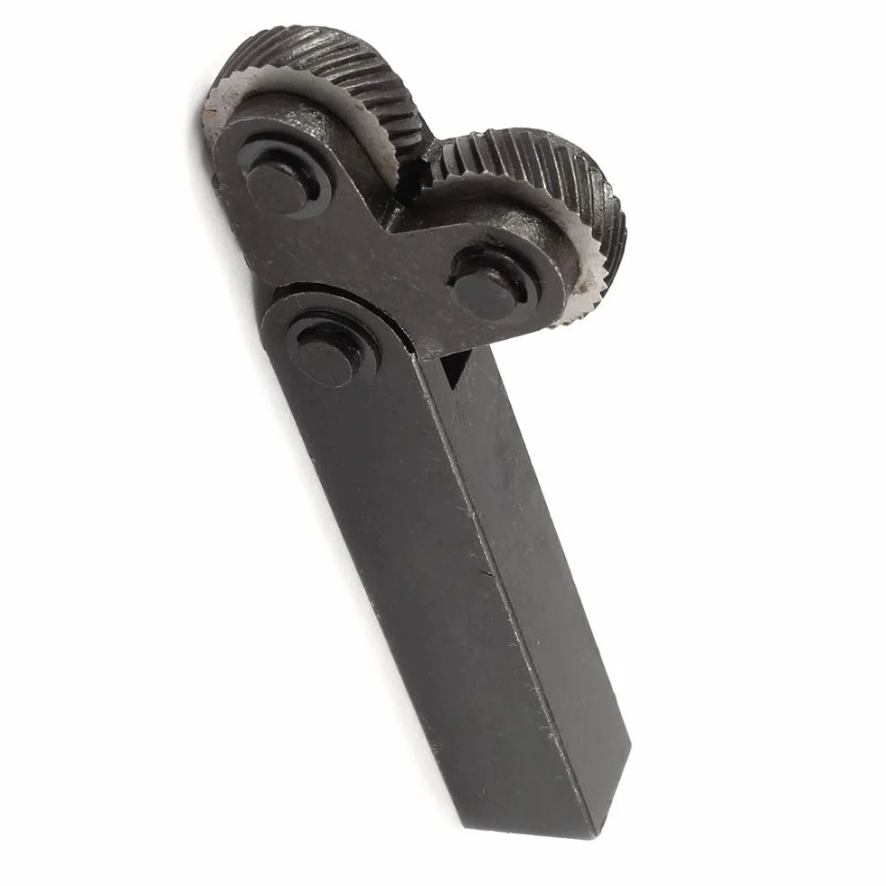 Set di 7 utensili per zigrinatura a doppia ruota in acciaio con ruota da 0,5 mm, 1 mm, 2 mm, passo lineare, kit zigrinatura per tornio
