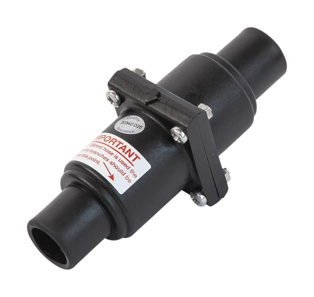 whale Valvola di Non Ritorno in Linea LV1215, per Tubi di Diametro 1" e 1 ½", Costruzione Nitrile