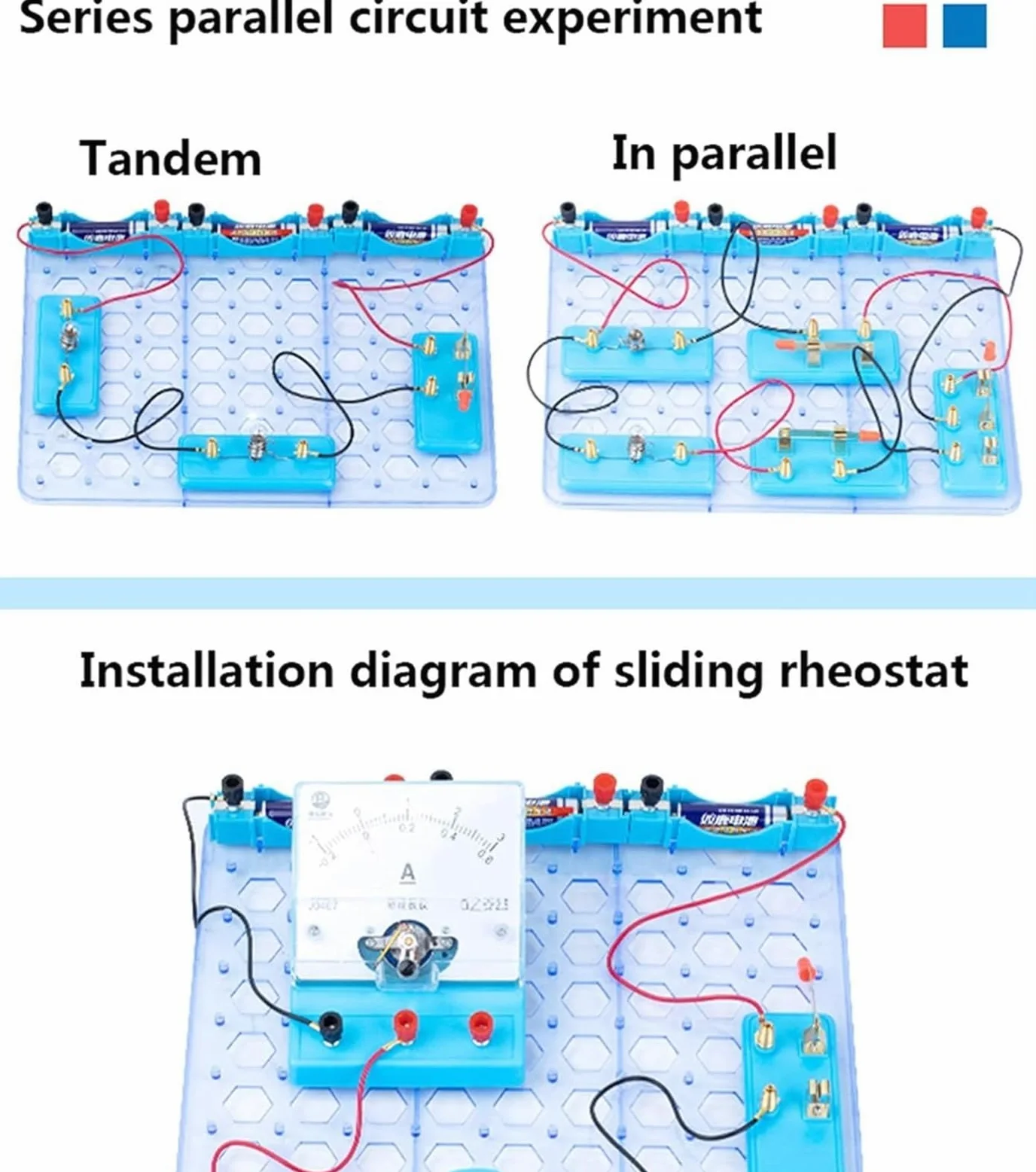 Set Completo Di Scatola For Esperimenti Elettromagnetismo Fisica, Kit Didattico Circuiti Elettrici Che Supporta Oltre 50 Tipi Laboratorio