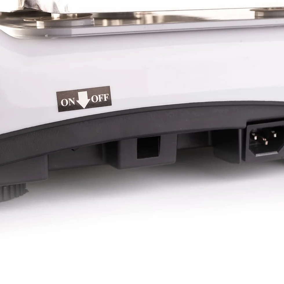 AMC Bilancia elettronica digitale con scontrino professionale 18 tasti di memoria piatto in acciaio inox, 6 lcd per misurazione prezzo unitario, totale e peso portata massima 50kg