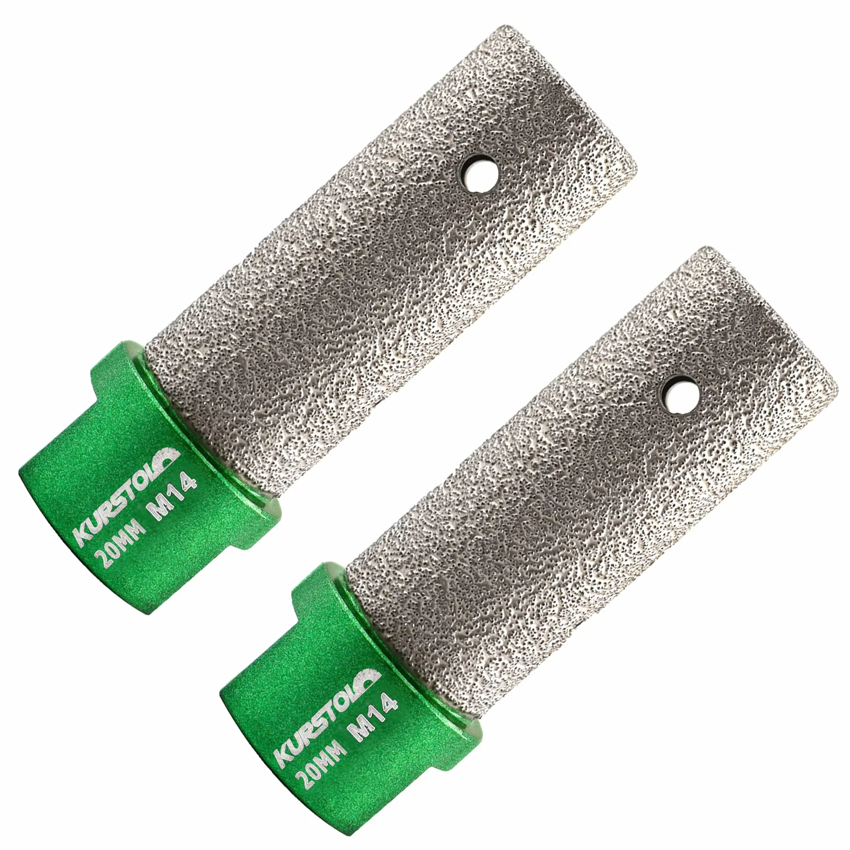 Punta fresatura a dita diamantata 20 mm XM14 filettatura per porcellana ceramica granito marmo