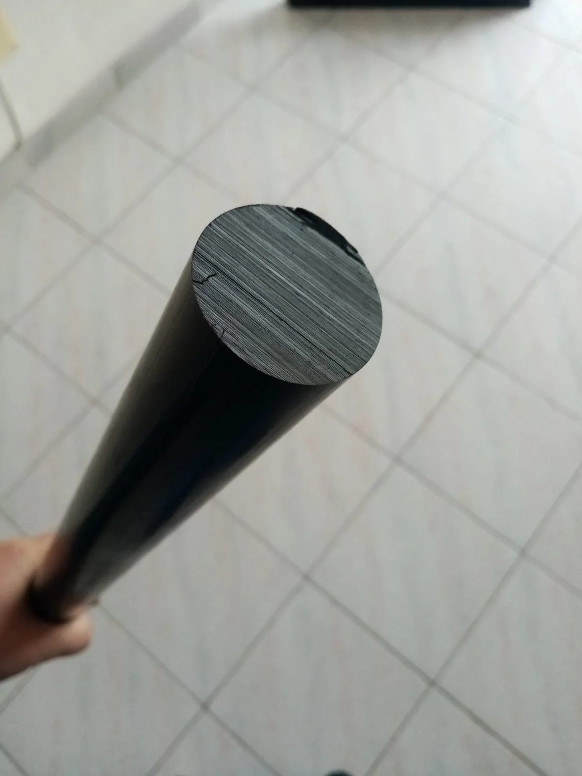Barra tonda PVC NERO D50X1000mm diametri lunghezze