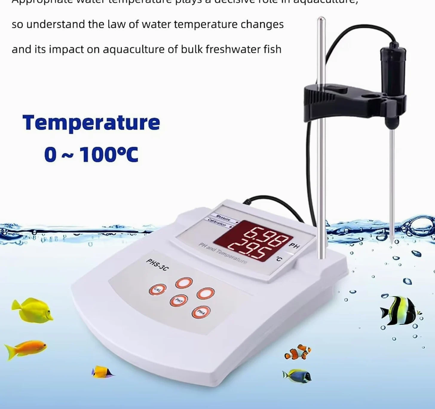 Misuratore Di Acidità Da Tavolo Con Calibrazione Automatica, A 2 Punti, PHmetro Laboratorio, Precisione ±0,01 PH E Elettrodi Per PH/temperatura