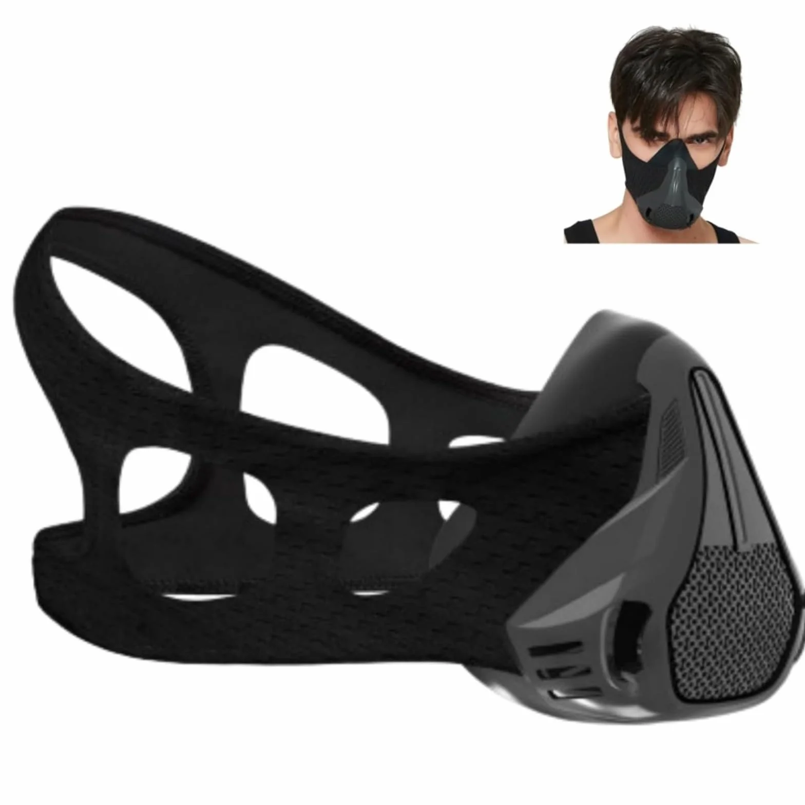 Maschera da allenamento in altitudine 25 livelli resistenza respiratoria Sport Masks Fitness Running Training