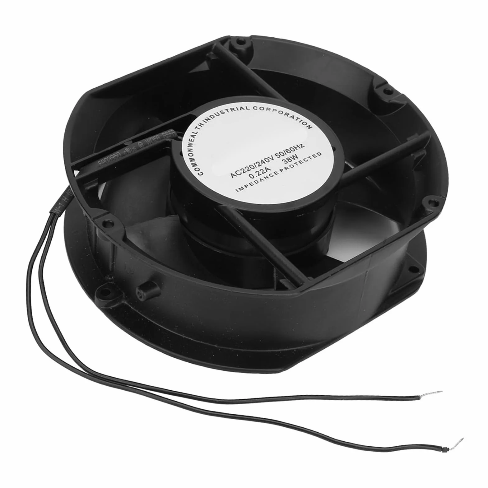 Ventilatore assiale Aramox, FP-108EX-S1-S Ventilatore assiale CA AC220V Ventola di raffreddamento con cuscinetto a sfera ovale 38W
