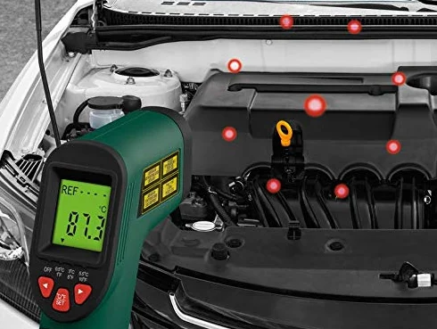 Parkside Termometro Digitale Laser a Infrarossi Pistola Misuratore di Temperatura