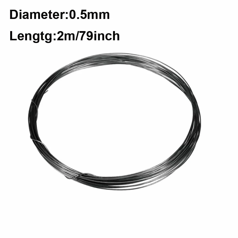 SKYPRO Filo di tungsteno ad alta purezza, diametro 0,5 mm, lunghezza 2 m, adatto per aerospaziale, perforazione dell'olio, strumenti elettrici
