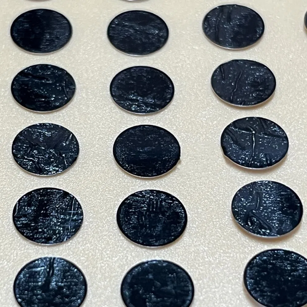 40 fogli circolari di nastro conduttivo in carbonio biadesivo for microscopia elettronica SEM - Adesivo conduttivo for immagini nitide(D: 12 mm)