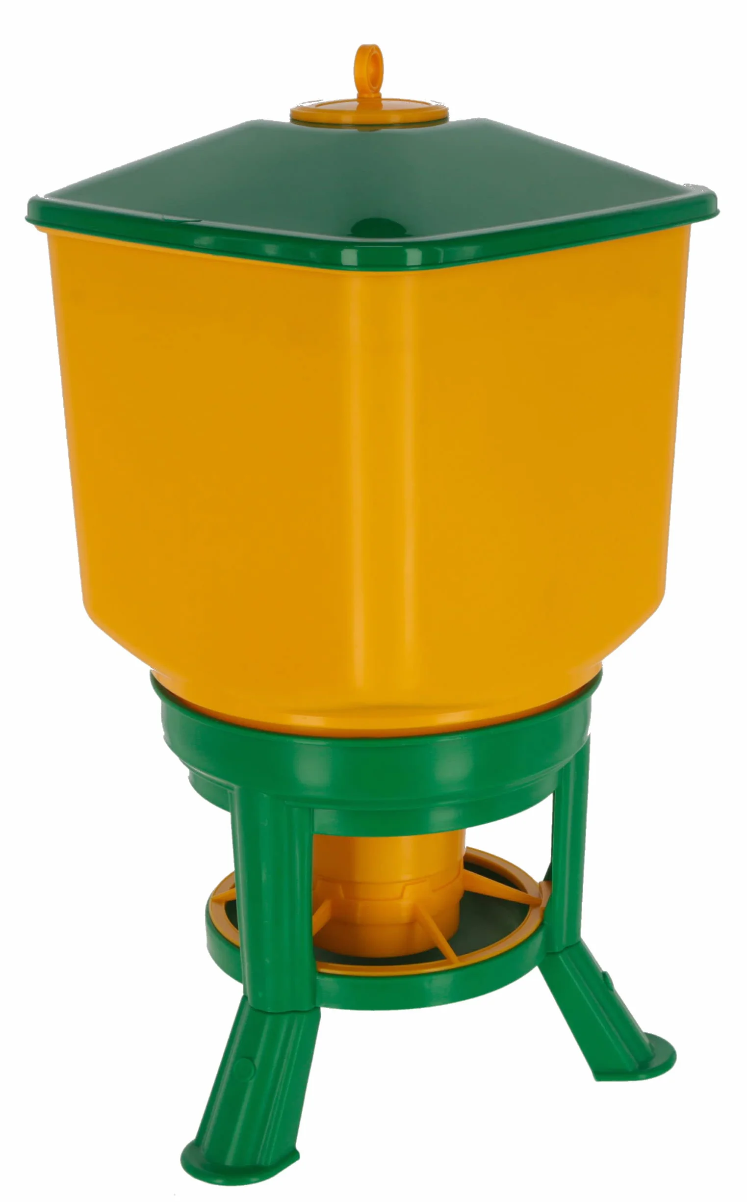 Kubic - Mangiatoia da 20 kg, ideale per polli, galline, tacchini e gallinacei di medie e grandi dimensioni