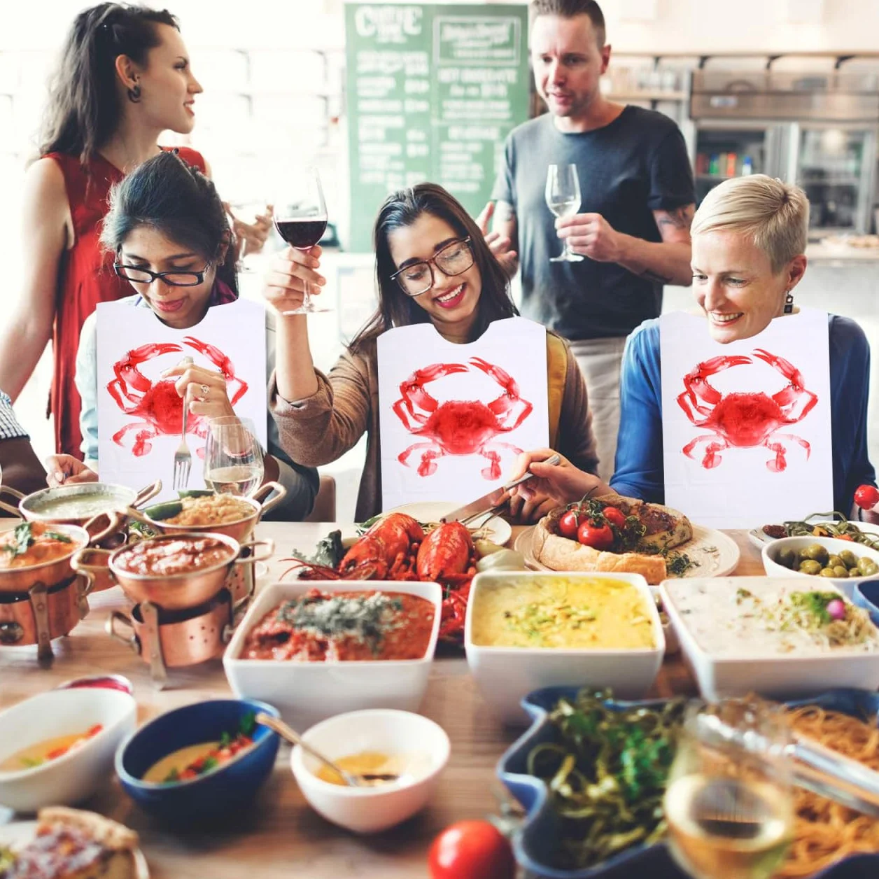 iplusmile 100 Pezzi Grembiule Usa E Getta Bavaglini Di Aragosta In Bavaglini Ristorante Divertenti Di Gamberi Grembiule Alla Griglia Usa E Getta