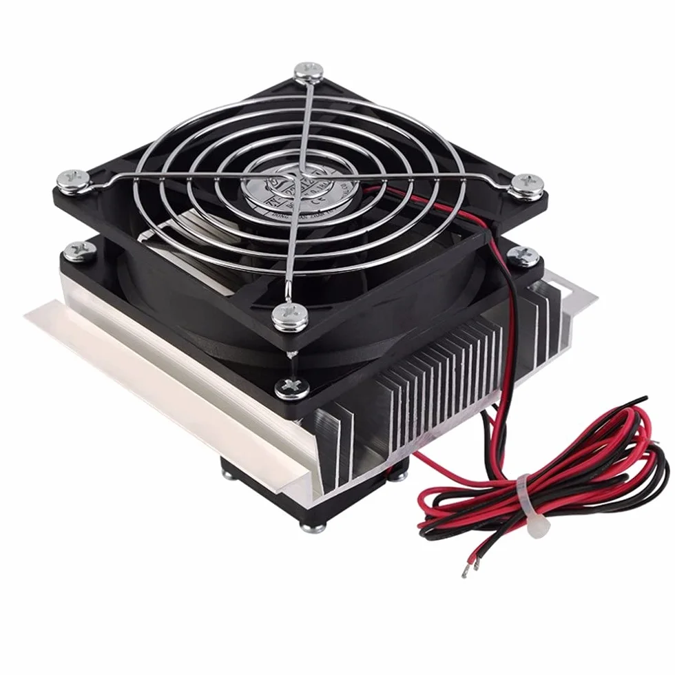 DC 12 V FAI DA TE Termoelettrico Peltier Refrigerazione Sistema di Raffreddamento Kit Semiconduttore Cooler Dissipatore di Calore Conduzione Modulo Frigo Mini Condizionatore D'aria