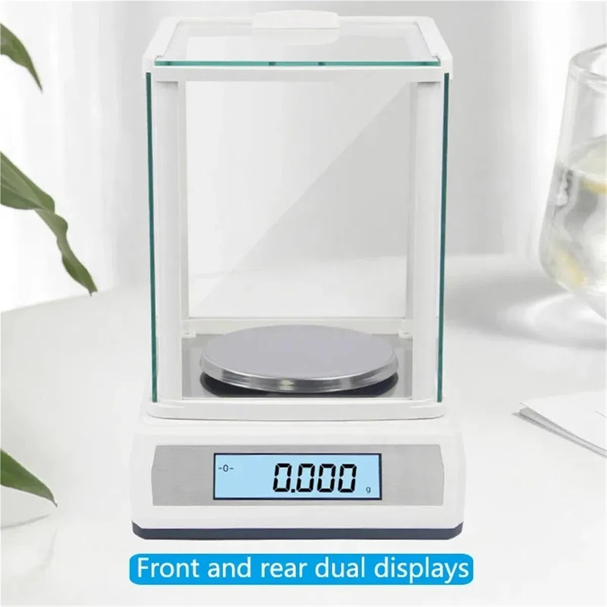 Bilancia analitica di precisione da laboratorio, bilancia con doppio display, digitale for gioielli, 200 g/300 g/500 g, 0,001 Di livello commerciale