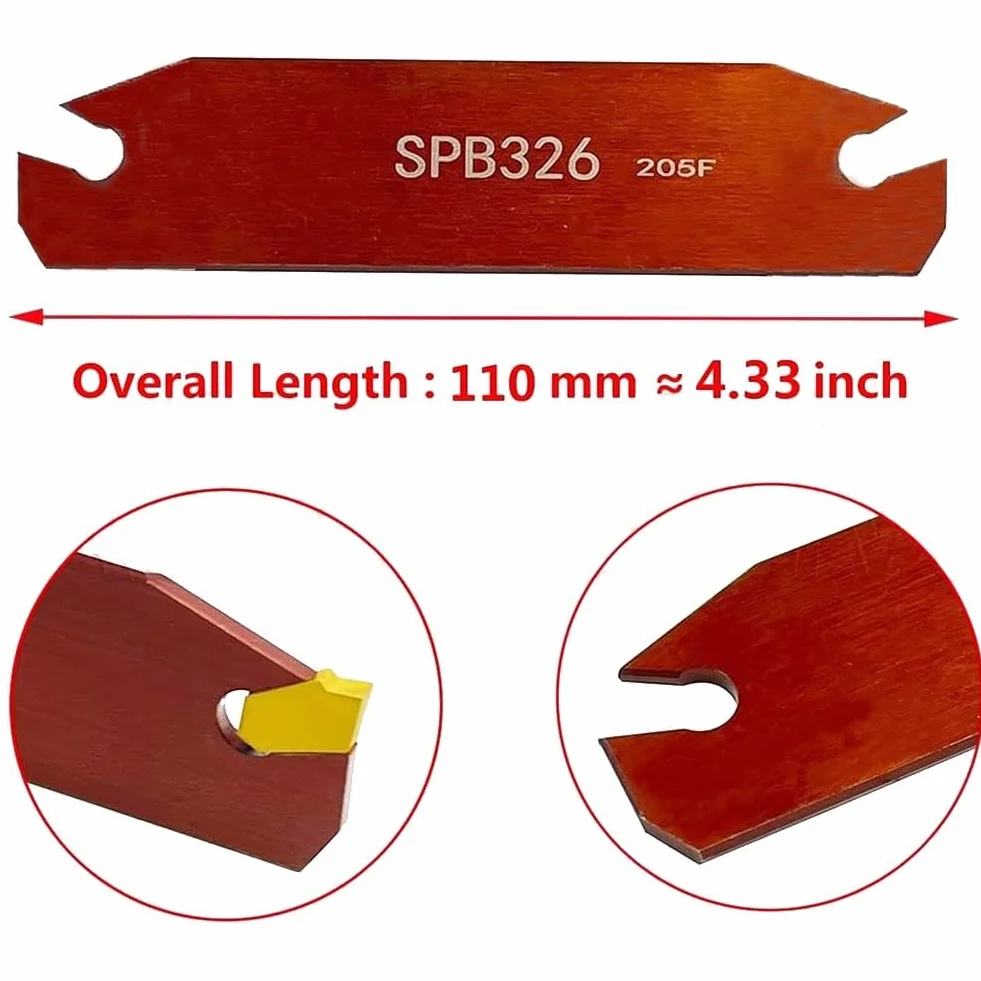 SPB326 Utensile da taglio per scanalature 20 inserti indicizzabili SP300 carburo 3 mm tornio CNC acciaio inossidabile