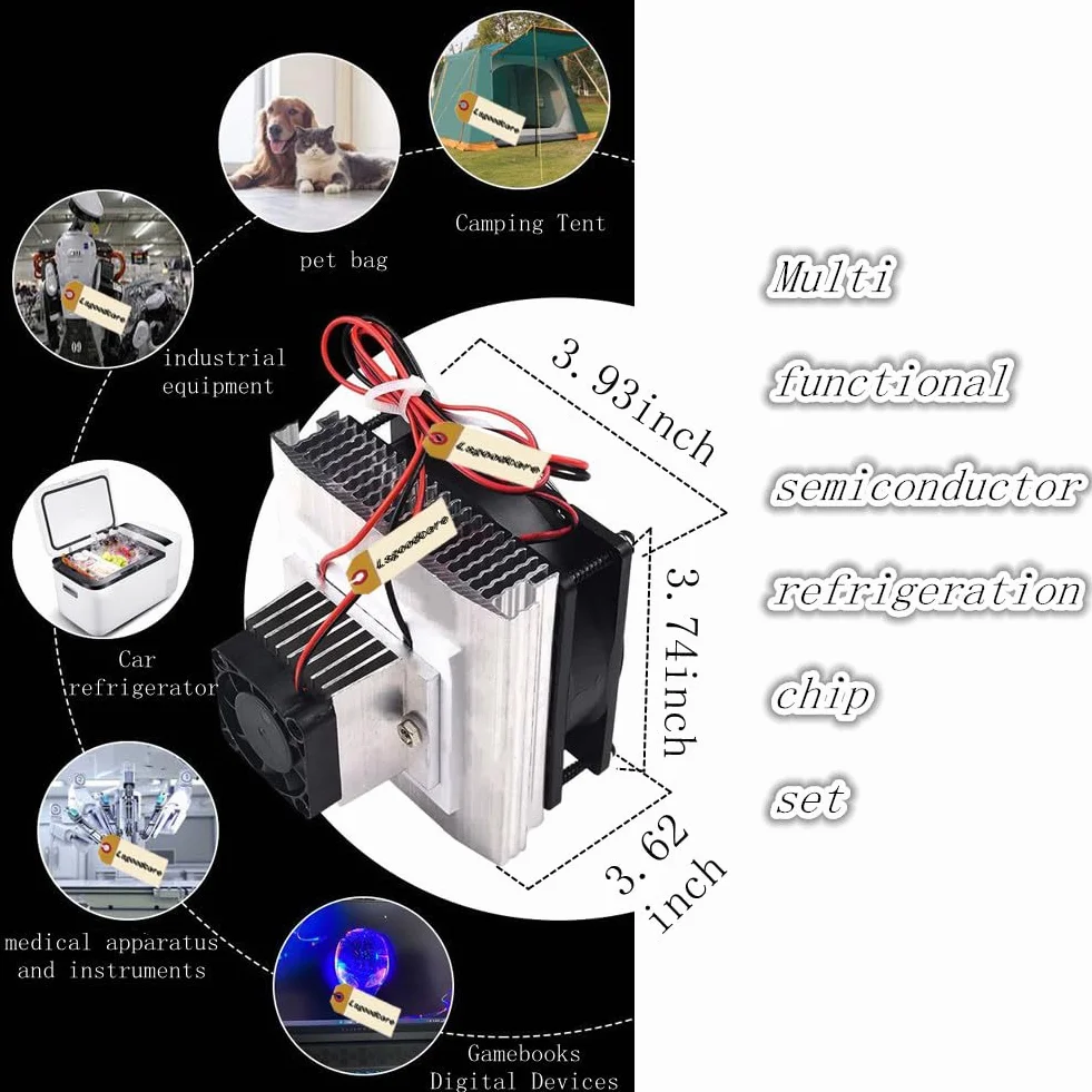 Lsgoodcare Kit Peltier raffreddamento DIY 12V semiconduttore frigorifero TEC1-12706 heatsink module + ventilatore