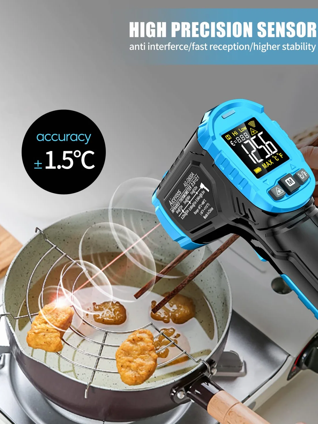 Termometro a infrarossi Pistola Laser IR Temp Gauge G600A -58°F - 1112°F