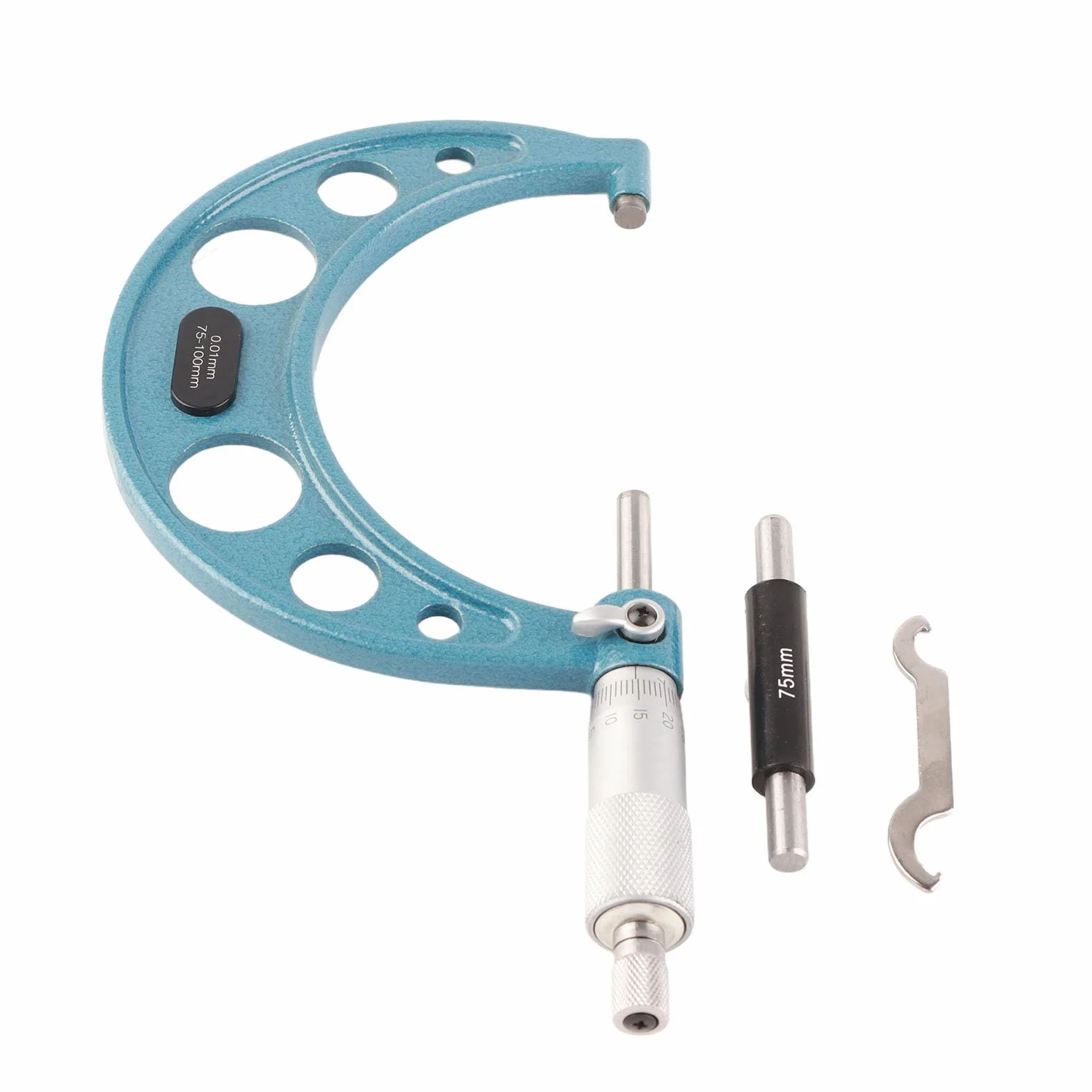 Estink Micrometro Esterno 75-100 mm 0,01 mm Acciaio Inox