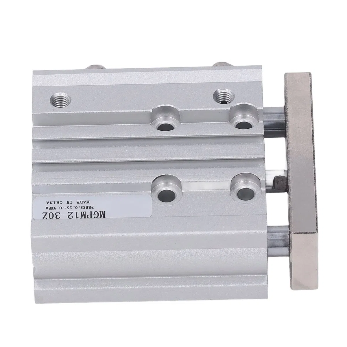 Cilindro Pneumatico con Cuscinetto a Slitta, Cilindro Pneumatico a 3 Steli Alesaggio 12 Mm Corsa 30 Mm A Doppio Effetto SMC Cilindro Pneumatico Ad Aria a 3 Steli