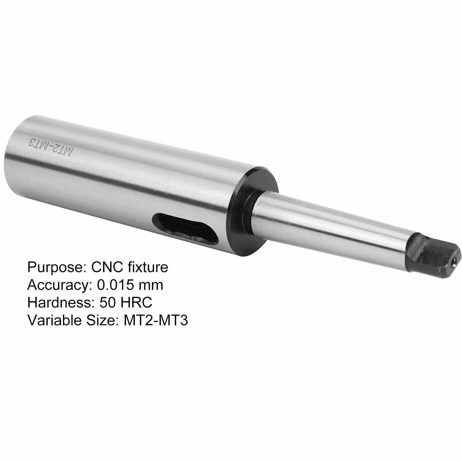 Adattatore di Riduzione in Acciaio ad Alta Velocità MT2 a MT3 50 HRC per Trapano Tornio Fresatura CNC