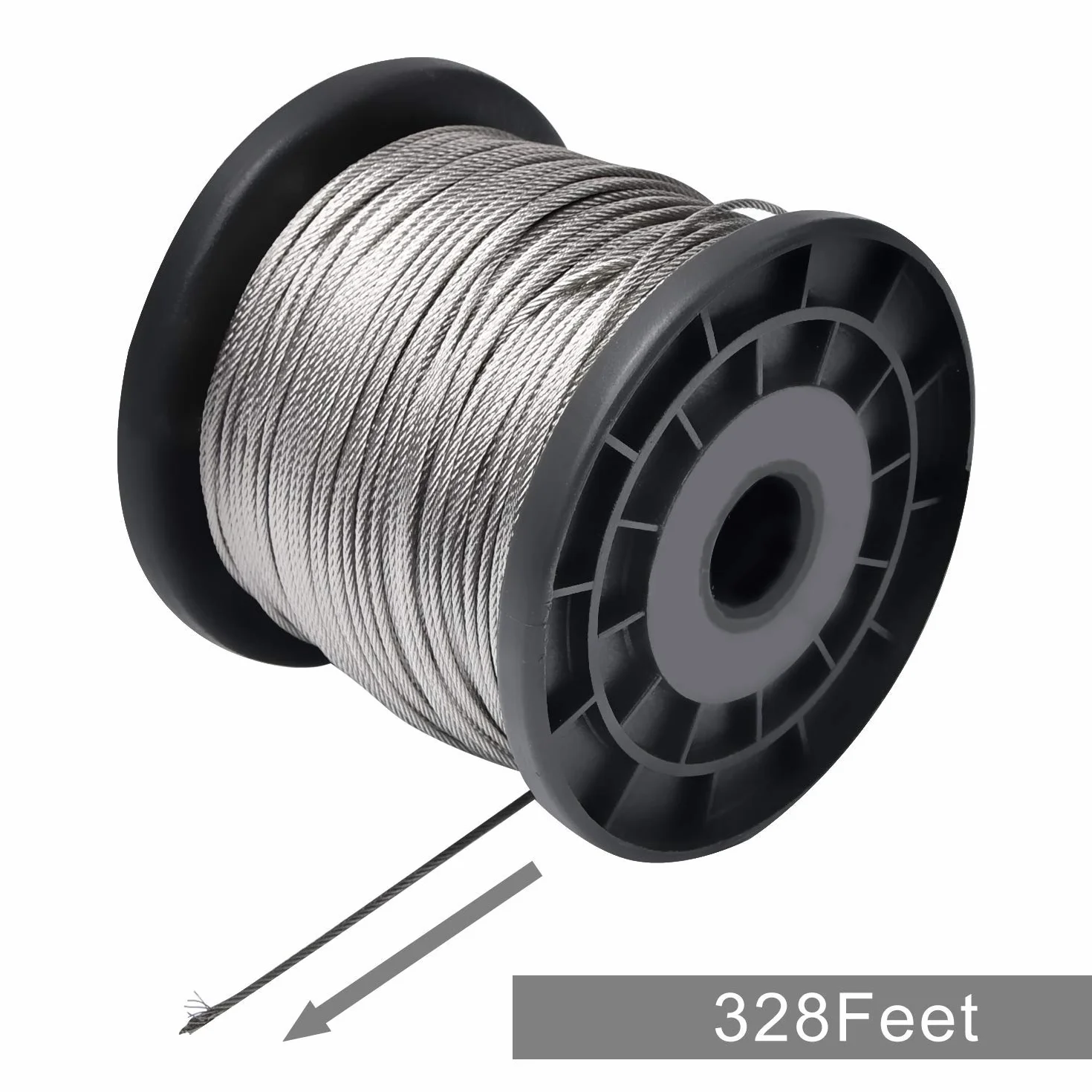 Cavo Acciaio Inox Filo Appendere Foto Cavi Sospensione 1,5 mm x 100m per La Cornice Dello Specchio Che Dipinge Oggetti Sospesi