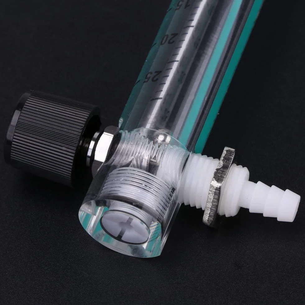 Miernik przepływu gazu 2,5-25 l/min, 0,6 MPa, akryl, plastik, metal