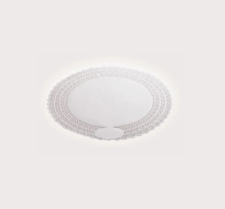 Centrini Rotondi in Carta Pizzo Bianca 100 Pezzi Ø 38 cm per Torte