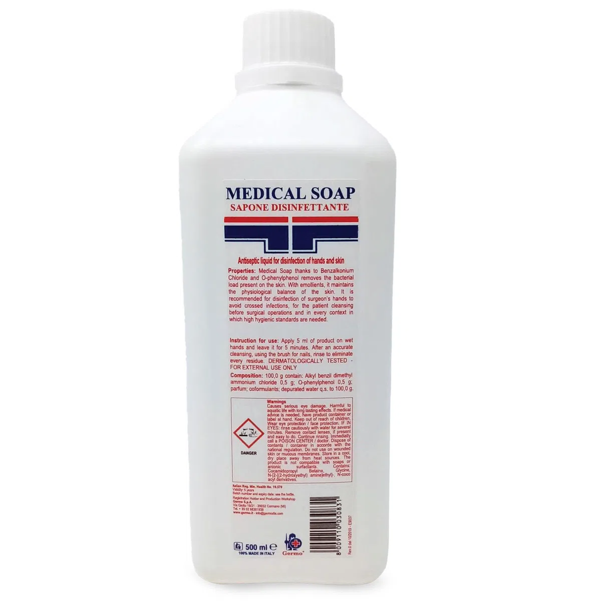 Gima 36629 Medical Soap, 5L, Confezione da 12