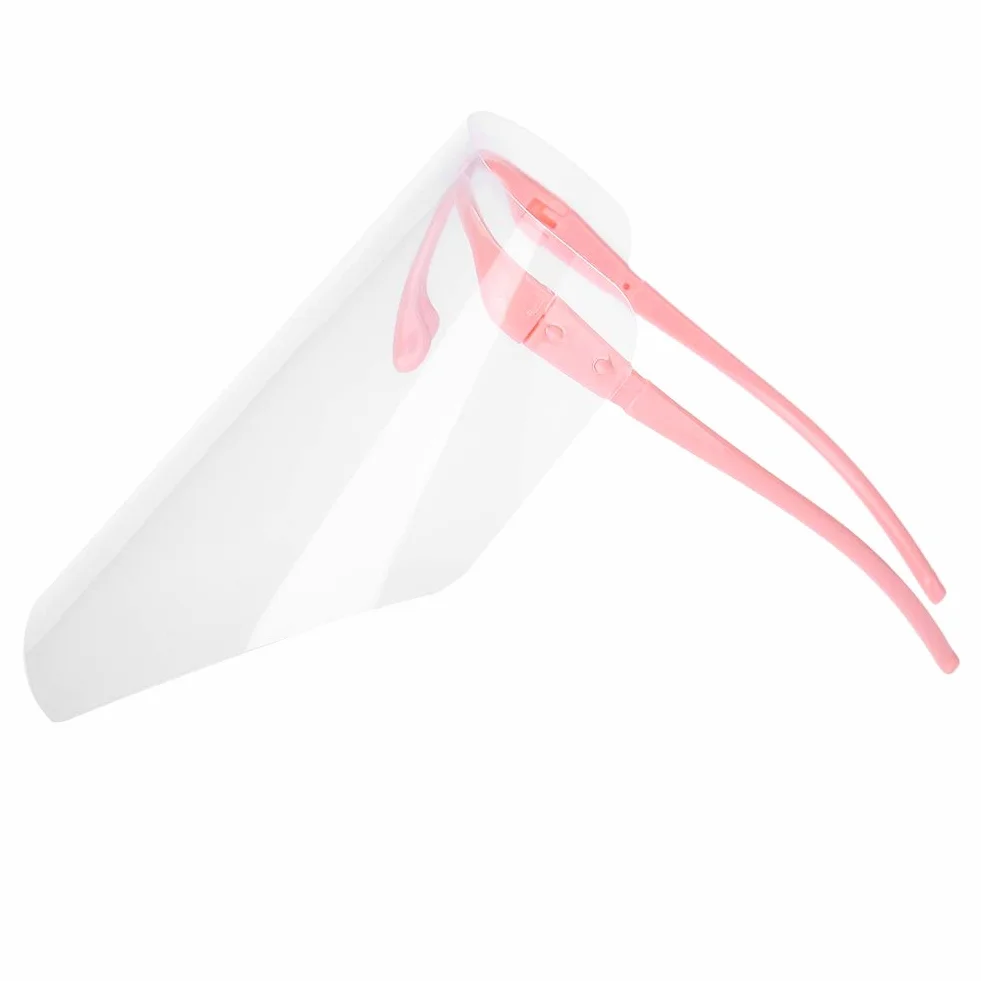 Visiera per Visiera, Visiera Integrale Trasparente Resistente Alla Maschera per il Viso Odontoiatrica Professionale Visiera Dentale Protettiva Staccabile per Attività Quotidiane e Lavoro(Rosa)