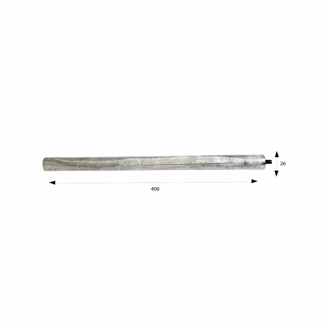 Anodo di magnesio Lunghezza 400mm M8x13 Diametro 26mm | Per scaldabagno elettrico termostatico | Resistenza anodica scaldabagno elettrico termostatico al magnesio