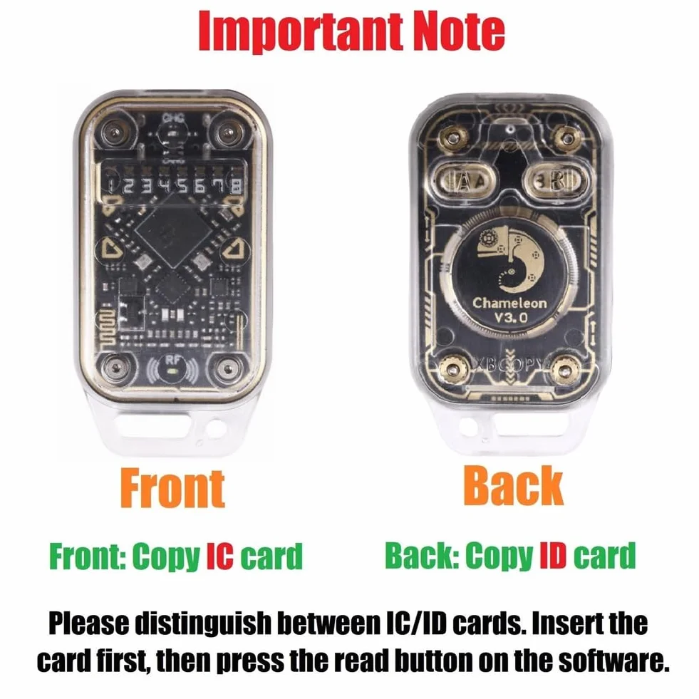 ISTOVO Lettore di Chip Intelligenti RFID Chameleon V3.0 + Emulatore di Smart Card 5XUID 125K 13,56M ID IC Tag NFC Read Writer