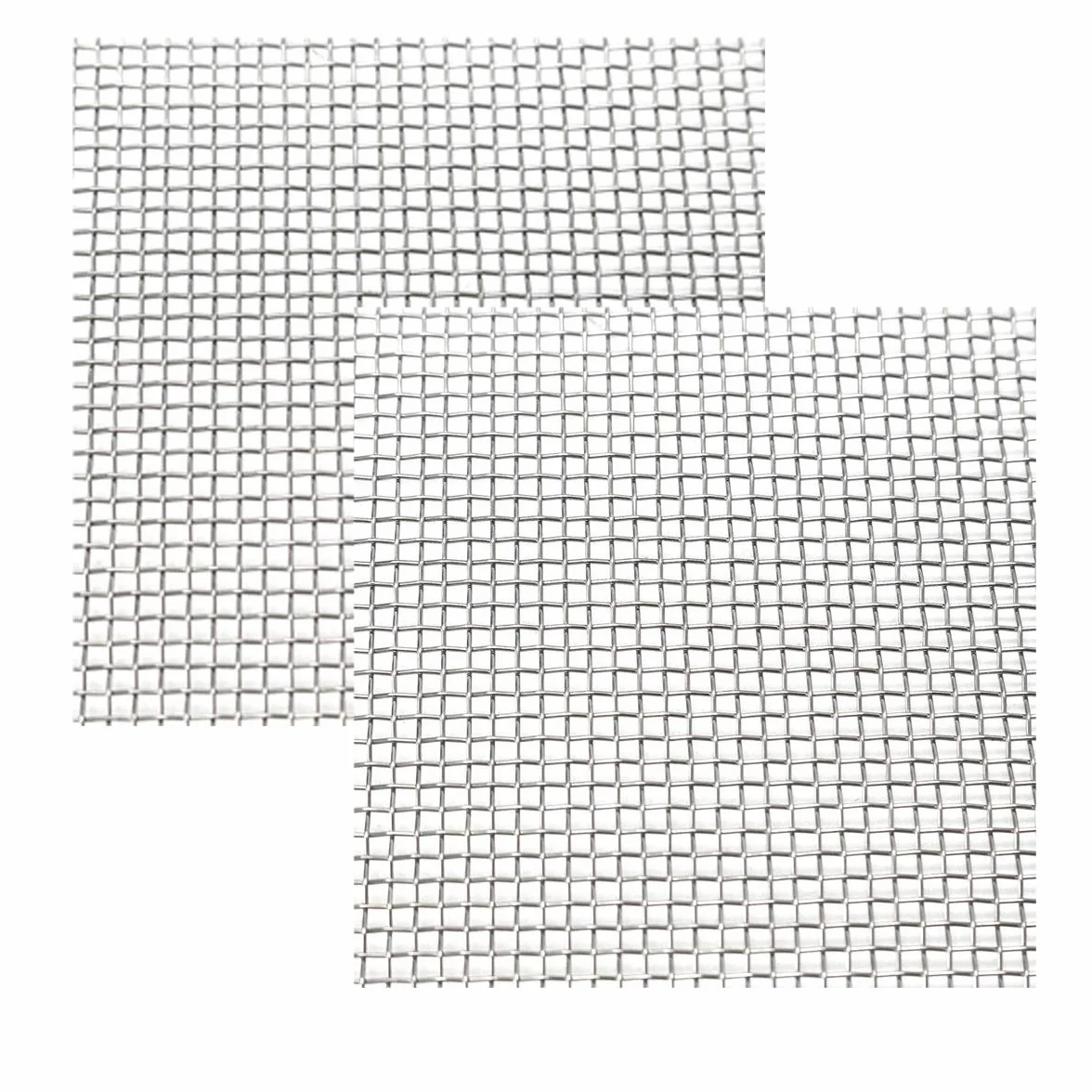 Acciaio Inox 304 Woven Wire Mesh 10 Mesh Rete Di Recinzione Rete Metallica Foglio 2,17 Millimetri Hole-50x100cm/19.7x39.4inch 2pcs