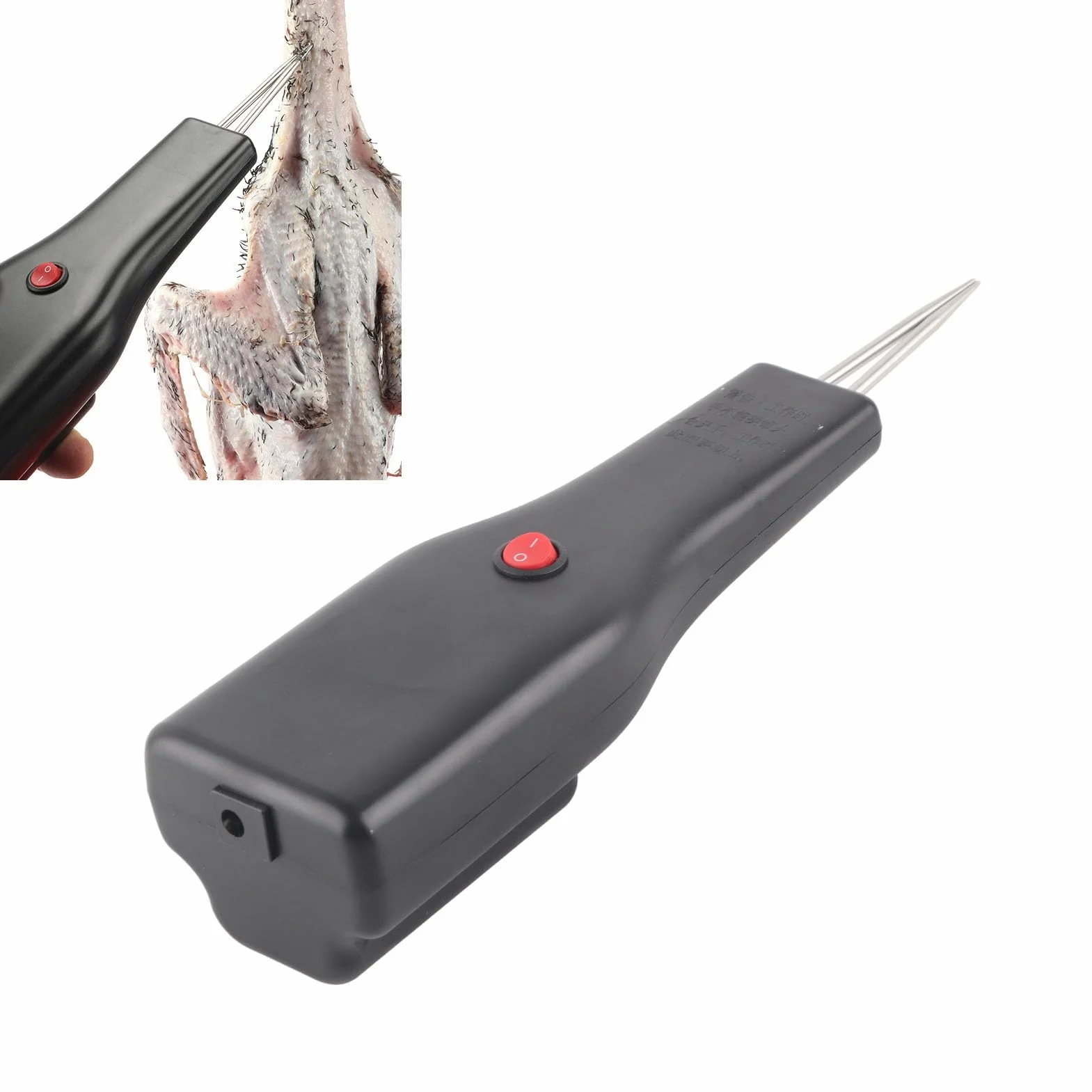 Spiumatrice di Piume di Pollame Elettrica, Spiumatrice di Pollo Portatile Strumento di Spiumatura Automatico Portatile Portatile per Capelli Corti da 100 a 240 V